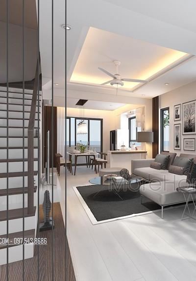 Thiết kế nội thất biệt thự Vinhomes Thăng Long hiện đại sang trọng - Chị Vân