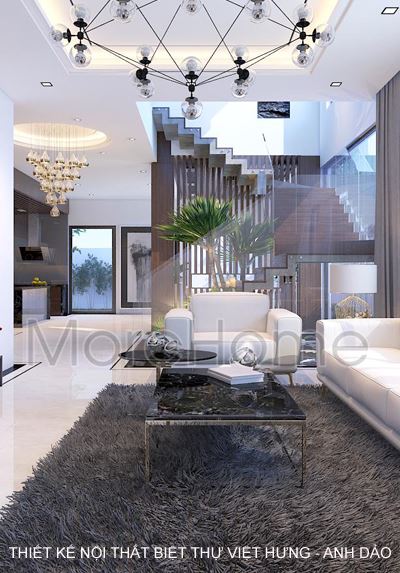 Thiết kế nội thất biệt thự cao cấp Việt Hưng - Anh Dảo