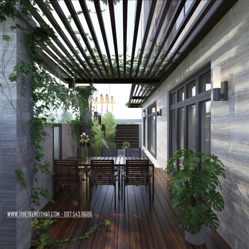 Mẫu thiết kế biệt thự sân vườn đẹp Mẫu thiết kế biệt thự sân vườn đẹp