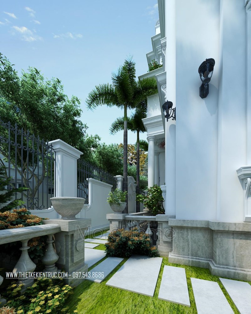 Mẫu thiết kế biệt thự sân vườn đẹp Mẫu thiết kế biệt thự sân vườn đẹp