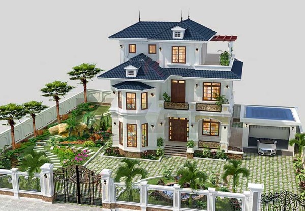 Biệt thự vườn tân cổ điển
