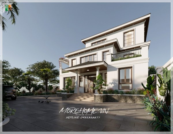 Thiết kế biệt thự vườn đơn giản