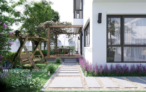 Thiết kế biệt thự vườn đơn giản